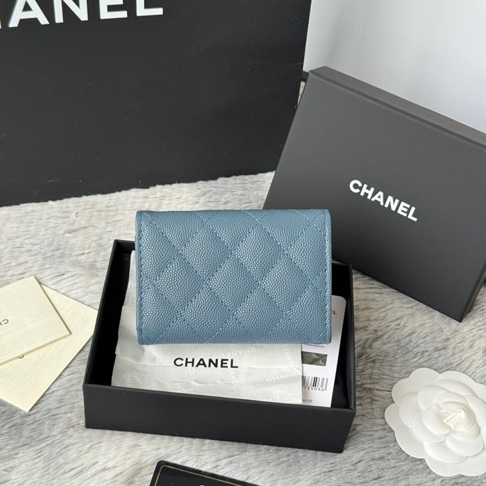 CHANEL AP0230 84401 三つ折り財布 細粒牛皮 サイズ:10.5x7.5cm