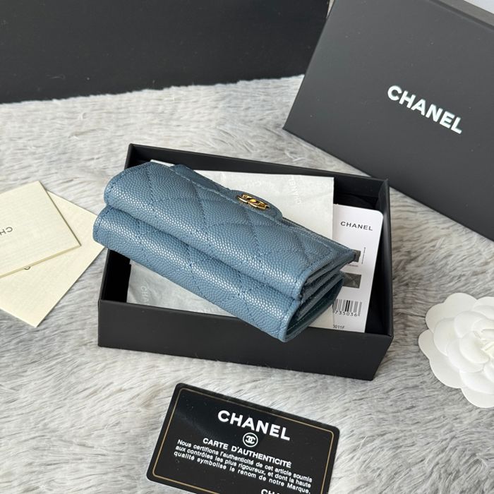 CHANEL AP0230 84401 三つ折り財布 細粒牛皮 サイズ:10.5x7.5cm