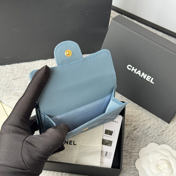CHANEL AP0230 84401 三つ折り財布 細粒牛皮 サイズ:10.5x7.5cm