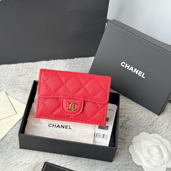 CHANEL AP0230 84401 三つ折り財布 細粒牛皮 サイズ:10.5x7.5cm