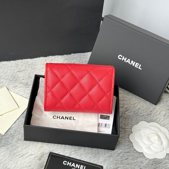 CHANEL AP0230 84401 三つ折り財布 細粒牛皮 サイズ:10.5x7.5cm