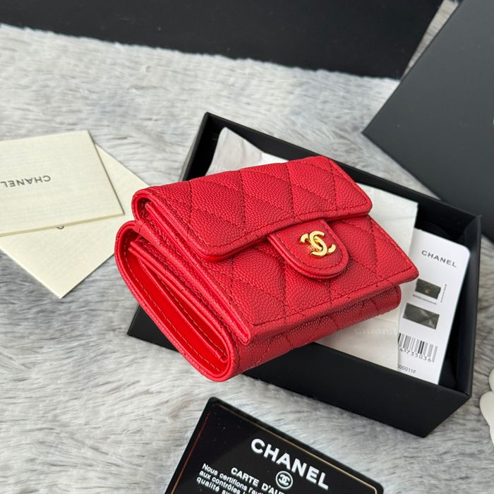 CHANEL AP0230 84401 三つ折り財布 細粒牛皮 サイズ:10.5x7.5cm