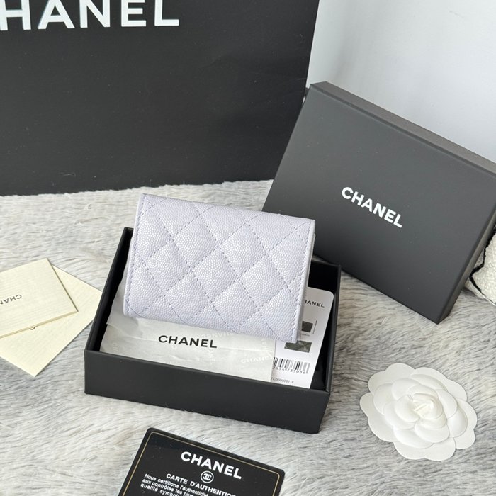 CHANEL AP0230 84401 三つ折り財布 細粒牛皮 サイズ:10.5x7.5cm