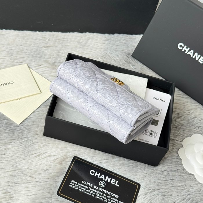 CHANEL AP0230 84401 三つ折り財布 細粒牛皮 サイズ:10.5x7.5cm