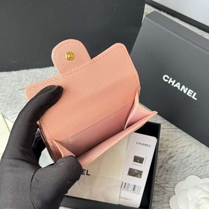 CHANEL AP0230 84401 三つ折り財布 細粒牛皮 サイズ:10.5x7.5cm
