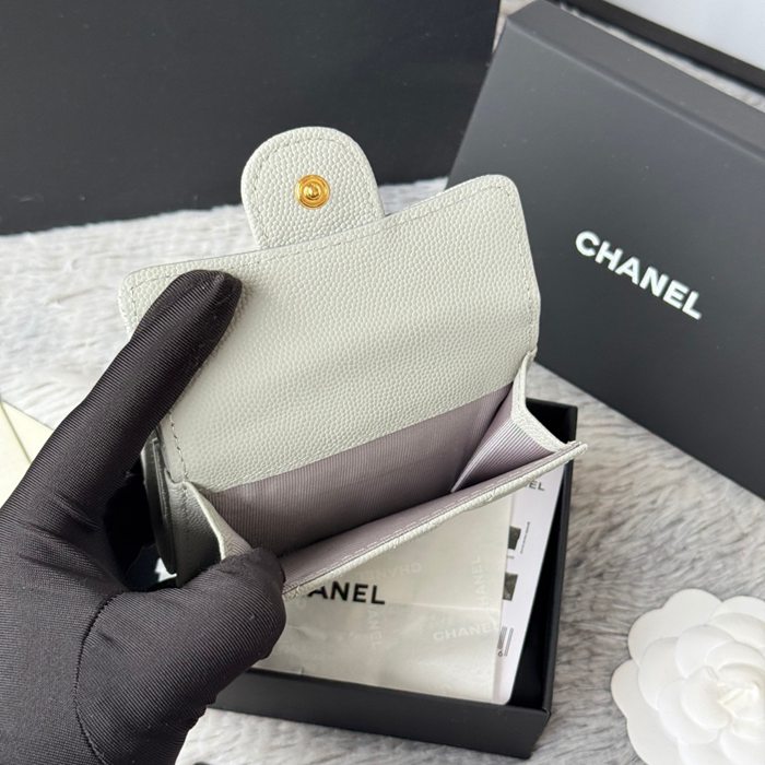 CHANEL AP0230 84401 三つ折り財布 細粒牛皮 サイズ:10.5x7.5cm