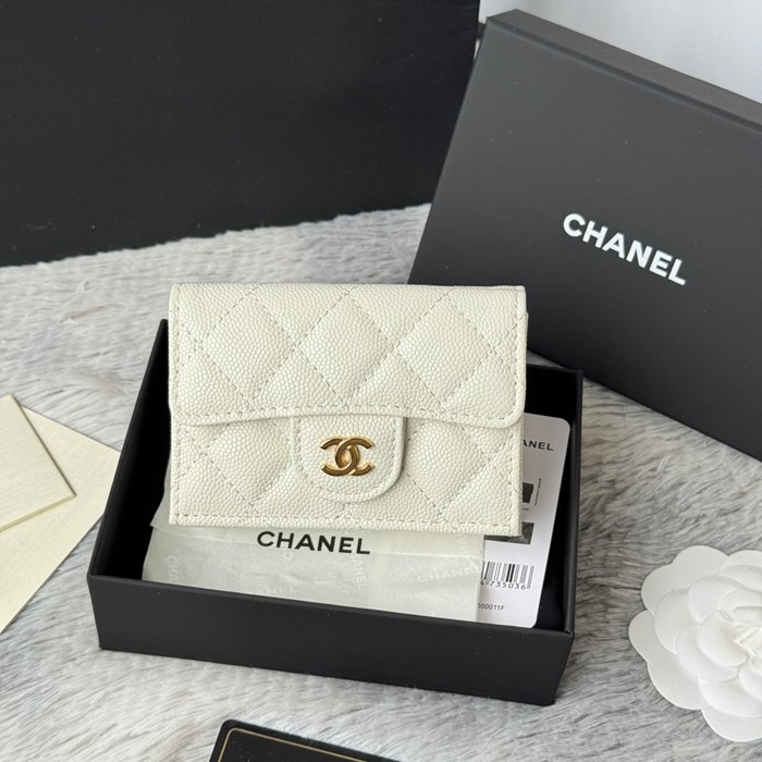 CHANEL AP0230 84401 三つ折り財布 細粒牛皮 サイズ:10.5x7.5cm