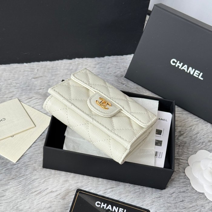 CHANEL AP0230 84401 三つ折り財布 細粒牛皮 サイズ:10.5x7.5cm
