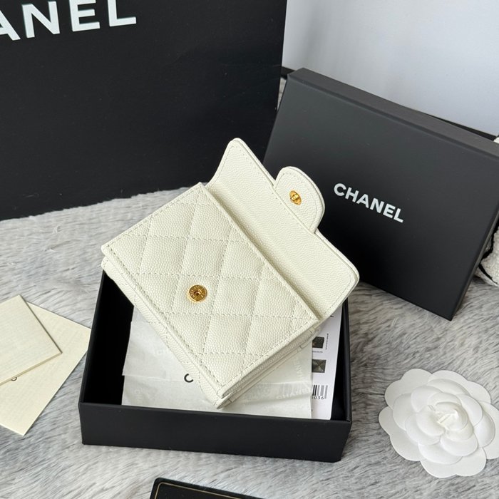 CHANEL AP0230 84401 三つ折り財布 細粒牛皮 サイズ:10.5x7.5cm