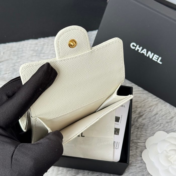 CHANEL AP0230 84401 三つ折り財布 細粒牛皮 サイズ:10.5x7.5cm