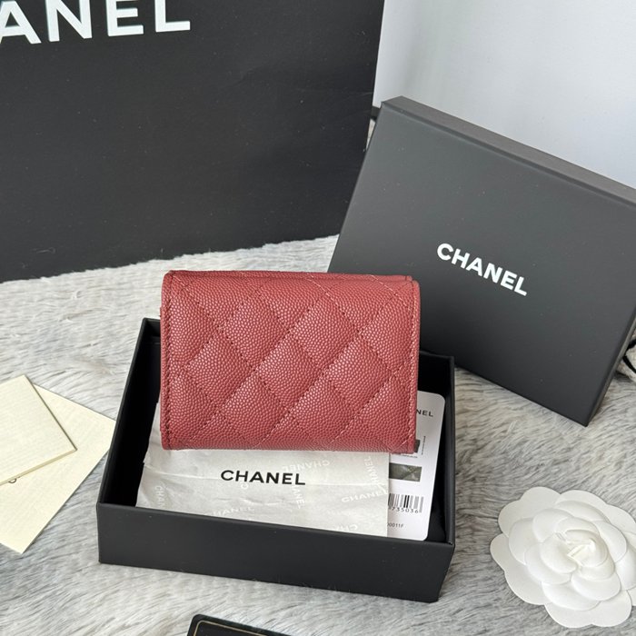 CHANEL AP0230 84401 三つ折り財布 細粒牛皮 サイズ:10.5x7.5cm