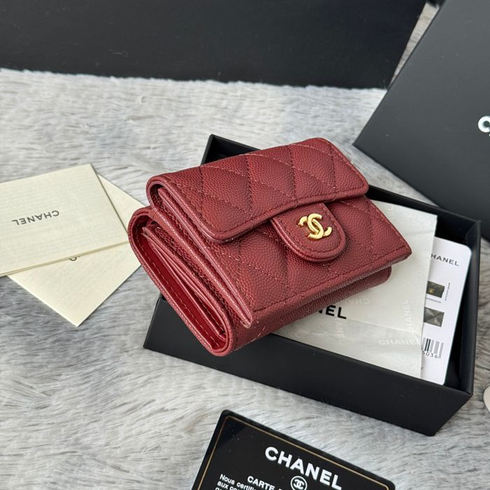 CHANEL AP0230 84401 三つ折り財布 細粒牛皮 サイズ:10.5x7.5cm
