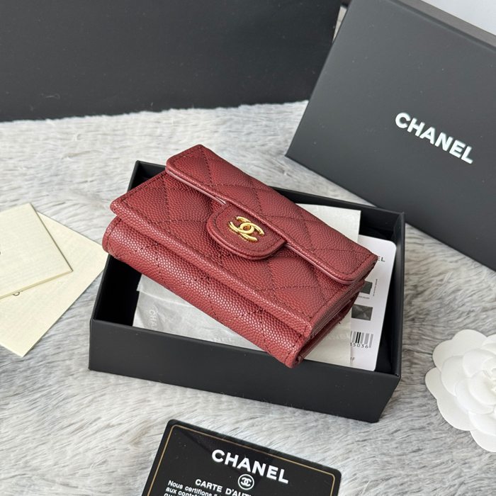 CHANEL AP0230 84401 三つ折り財布 細粒牛皮 サイズ:10.5x7.5cm