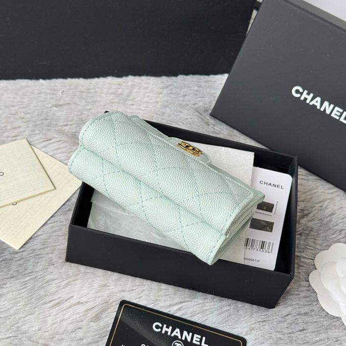 CHANEL AP0230 84401 三つ折り財布 細粒牛皮 サイズ:10.5x7.5cm