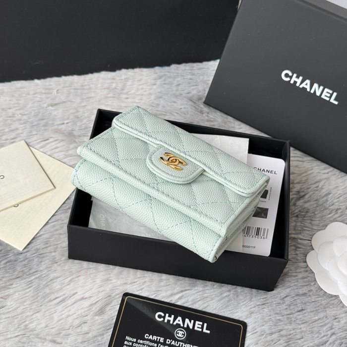 CHANEL AP0230 84401 三つ折り財布 細粒牛皮 サイズ:10.5x7.5cm