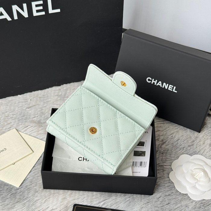 CHANEL AP0230 84401 三つ折り財布 細粒牛皮 サイズ:10.5x7.5cm