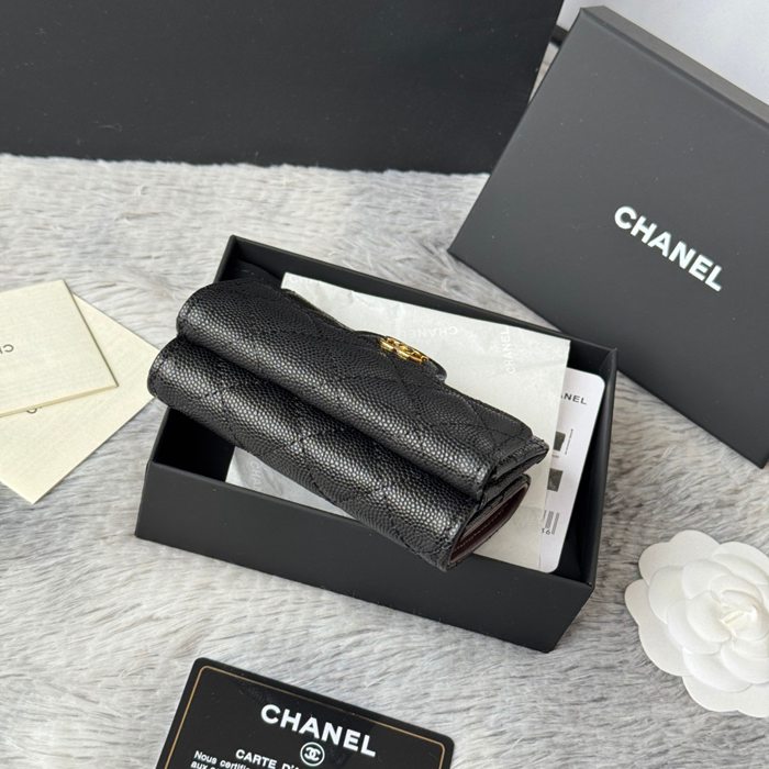 CHANEL AP0230 84401 三つ折り財布 細粒牛皮 サイズ:10.5x7.5cm