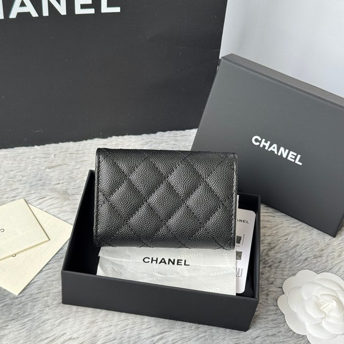 CHANEL AP0230 84401 三つ折り財布 細粒牛皮 サイズ:10.5x7.5cm