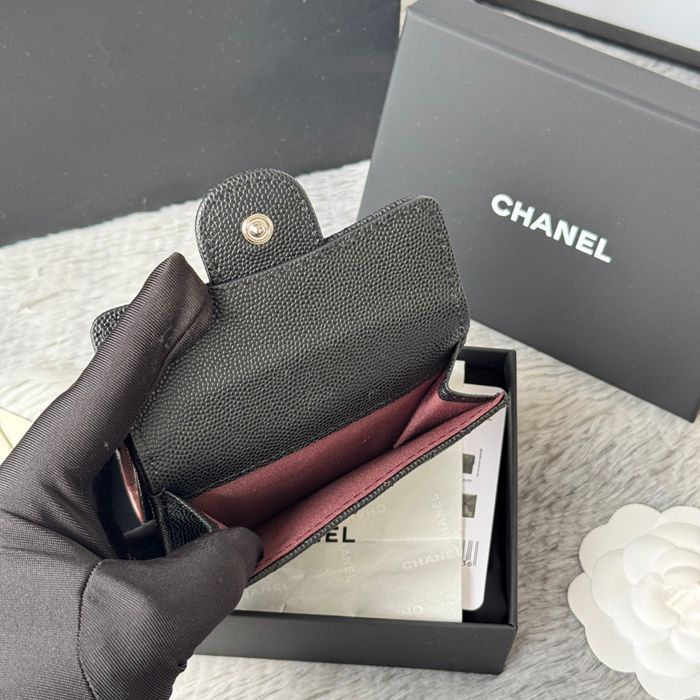 CHANEL AP0230 84401 三つ折り財布 細粒牛皮 サイズ:10.5x7.5cm