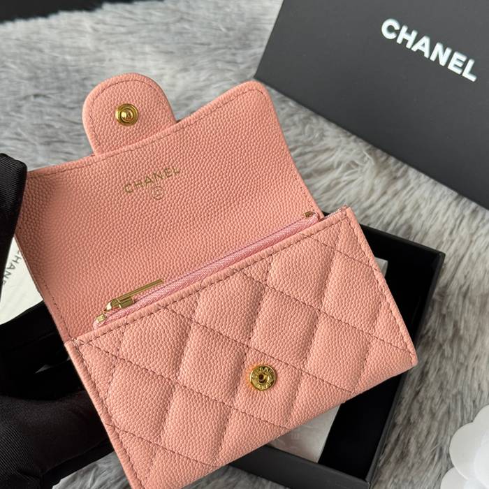 CHANEL 0219 CFカードケース カヴィア粒革 サイズ:11x8.5cm