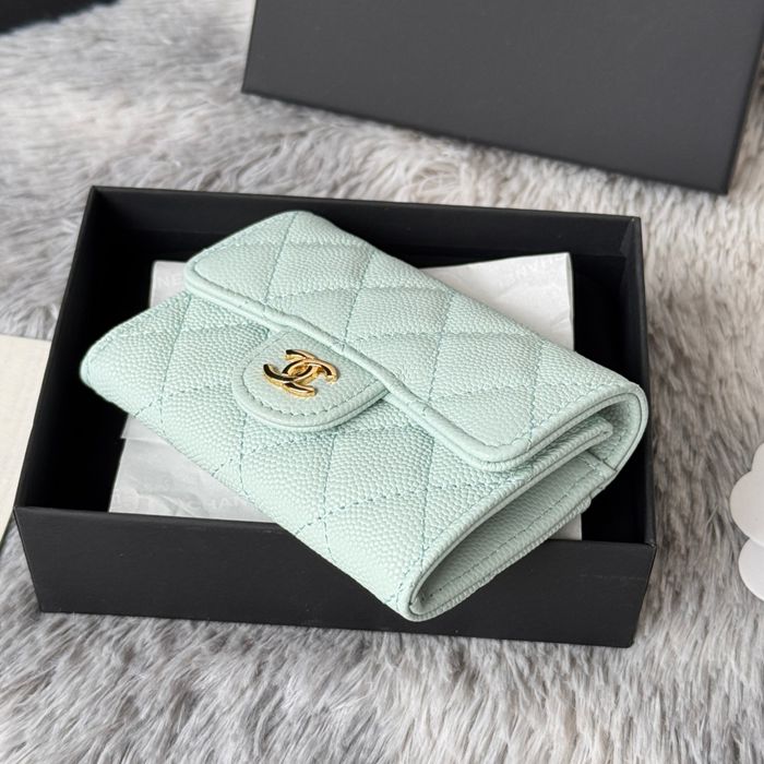 CHANEL 0219 CFカードケース カヴィア粒革 サイズ:11x8.5cm