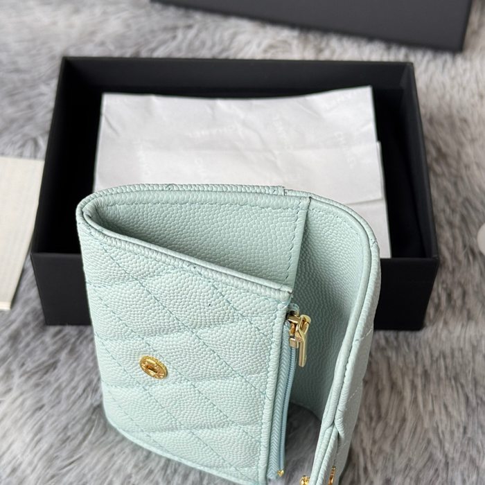 CHANEL 0219 CFカードケース カヴィア粒革 サイズ:11x8.5cm
