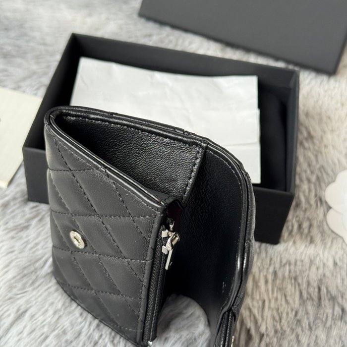 CHANEL 0219 CFカードケース カヴィア粒革 サイズ:11x8.5cm