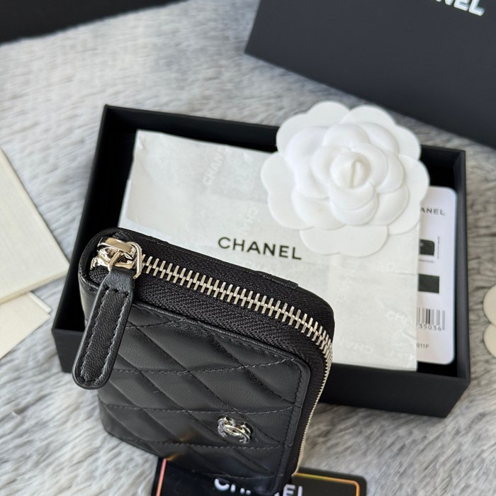 CHANEL 3686 0112 25c ラージジッピー長財布 カヴィア粒革 サイズ:12x8x2cm