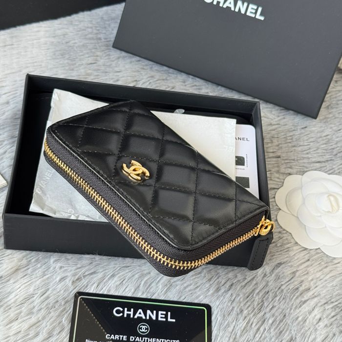 CHANEL 3686 0112 25c ラージジッピー長財布 カヴィア粒革 サイズ:12x8x2cm