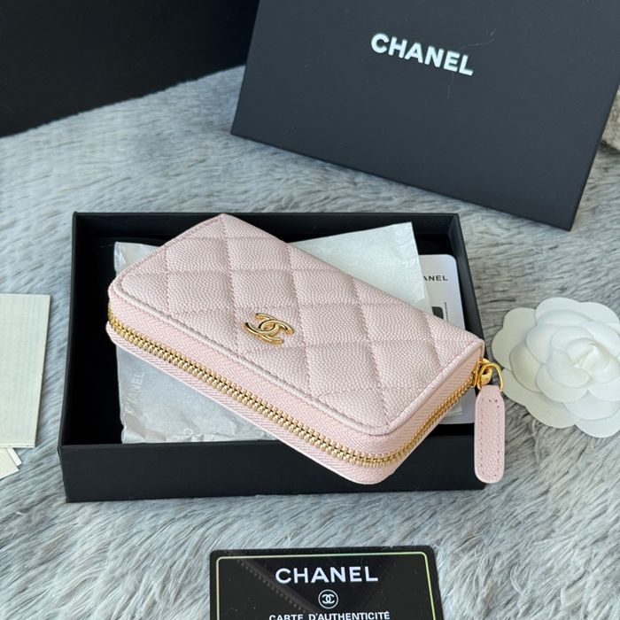 CHANEL 3686 0112 25c ラージジッピー長財布 カヴィア粒革 サイズ:12x8x2cm
