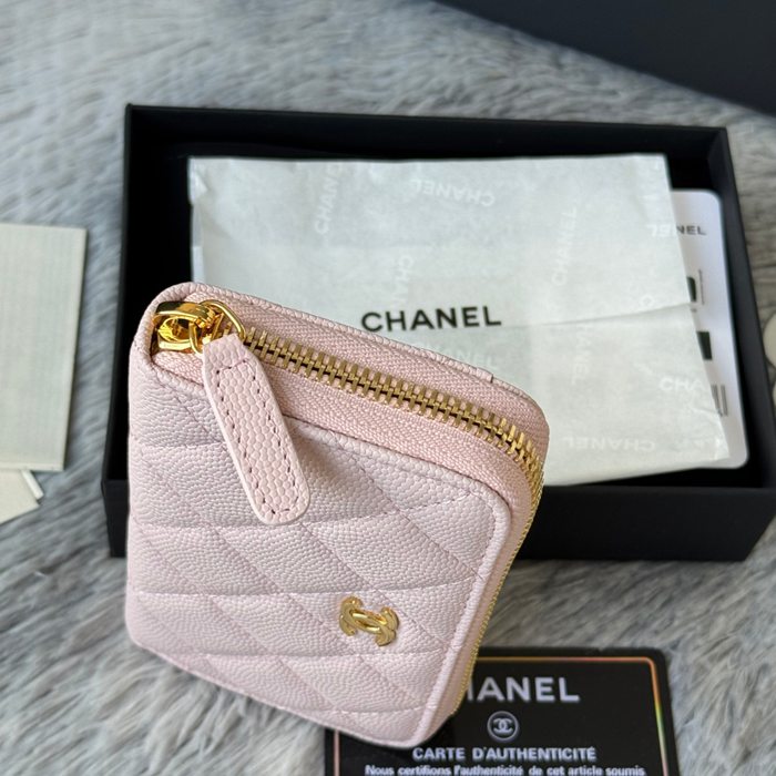 CHANEL 3686 0112 25c ラージジッピー長財布 カヴィア粒革 サイズ:12x8x2cm