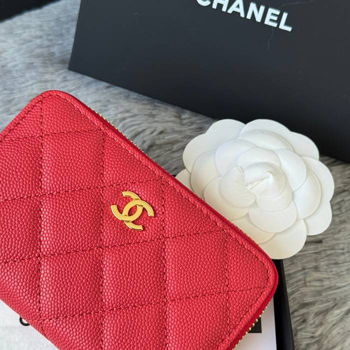 CHANEL 3686 0112 25c ラージジッピー長財布 カヴィア粒革 サイズ:12x8x2cm