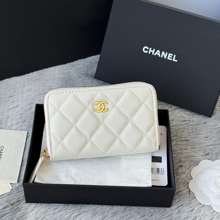 CHANEL 3686 0112 25c ラージジッピー長財布 カヴィア粒革 サイズ:12x8x2cm