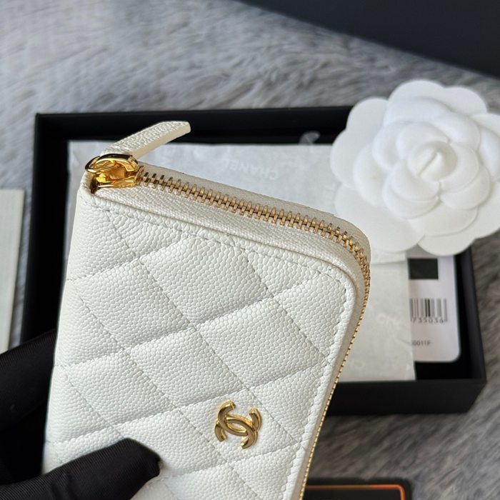 CHANEL 3686 0112 25c ラージジッピー長財布 カヴィア粒革 サイズ:12x8x2cm