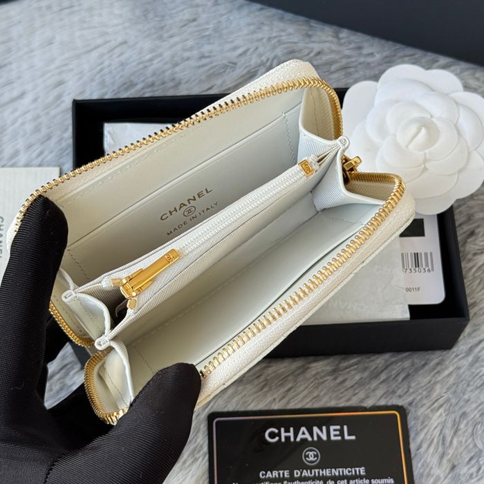 CHANEL 3686 0112 25c ラージジッピー長財布 カヴィア粒革 サイズ:12x8x2cm