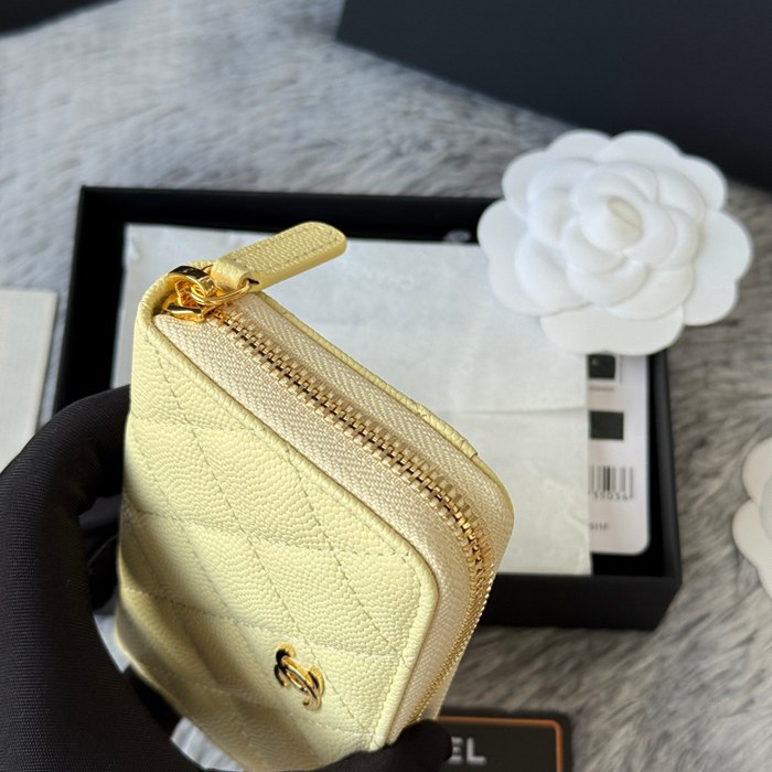 CHANEL 3686 0112 25c ラージジッピー長財布 カヴィア粒革 サイズ:12x8x2cm
