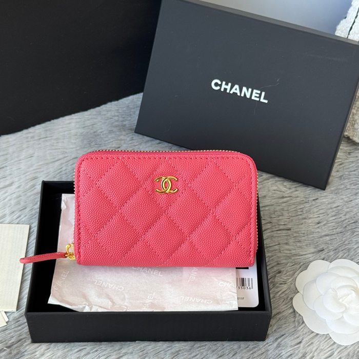 CHANEL 3686 0112 25c ラージジッピー長財布 カヴィア粒革 サイズ:12x8x2cm