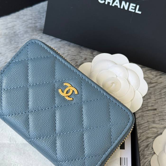 CHANEL 3686 0112 25c ラージジッピー長財布 カヴィア粒革 サイズ:12x8x2cm