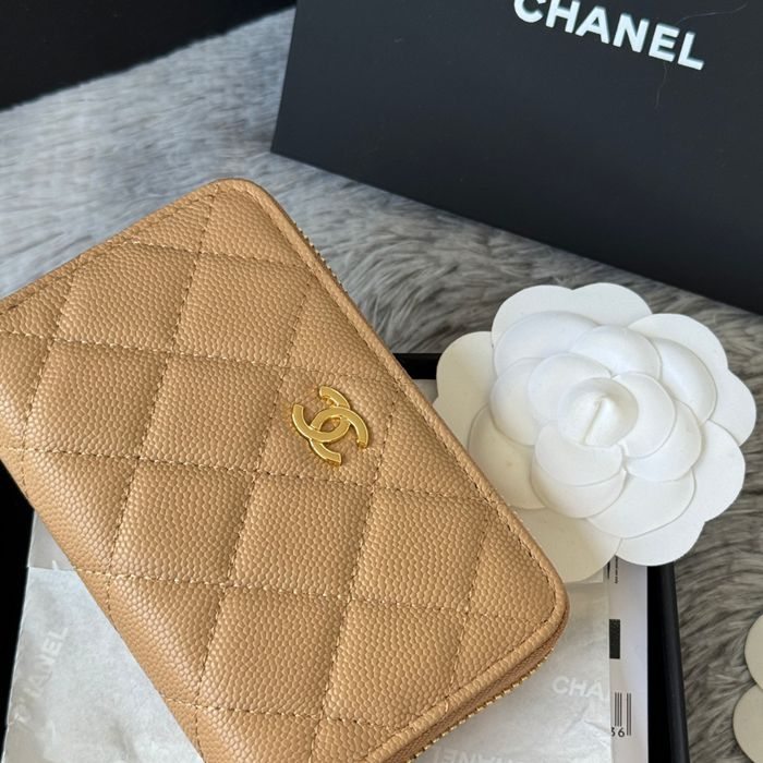 CHANEL 3686 0112 25c ラージジッピー長財布 カヴィア粒革 サイズ:12x8x2cm