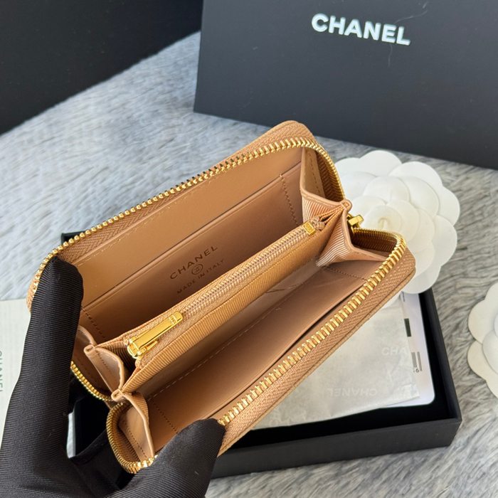 CHANEL 3686 0112 25c ラージジッピー長財布 カヴィア粒革 サイズ:12x8x2cm