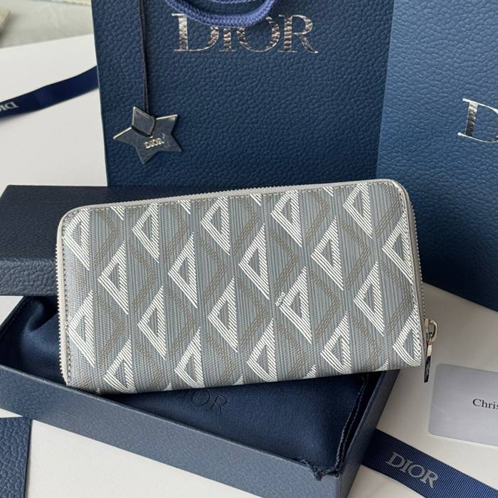 DIOR 2ESBC252YSE 長財布 ジッピー 印花牛皮 サイズ:19.8x11x2.5cm