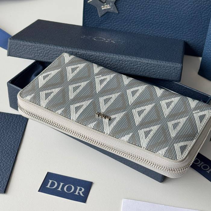 DIOR 2ESBC252YSE 長財布 ジッピー 印花牛皮 サイズ:19.8x11x2.5cm