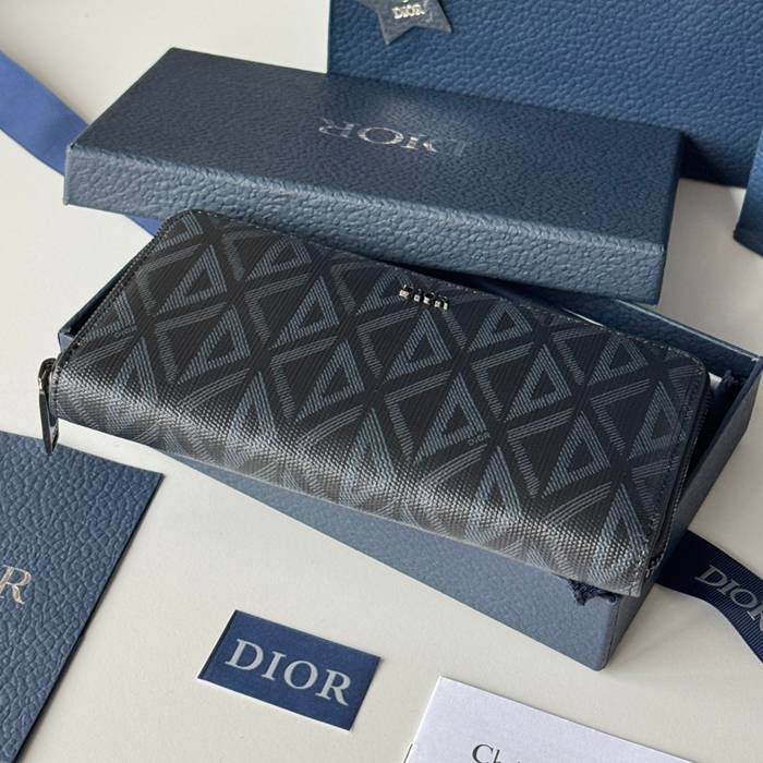 DIOR 2ESBC252YSE 長財布 ジッピー 印花牛皮 サイズ:19.8x11x2.5cm