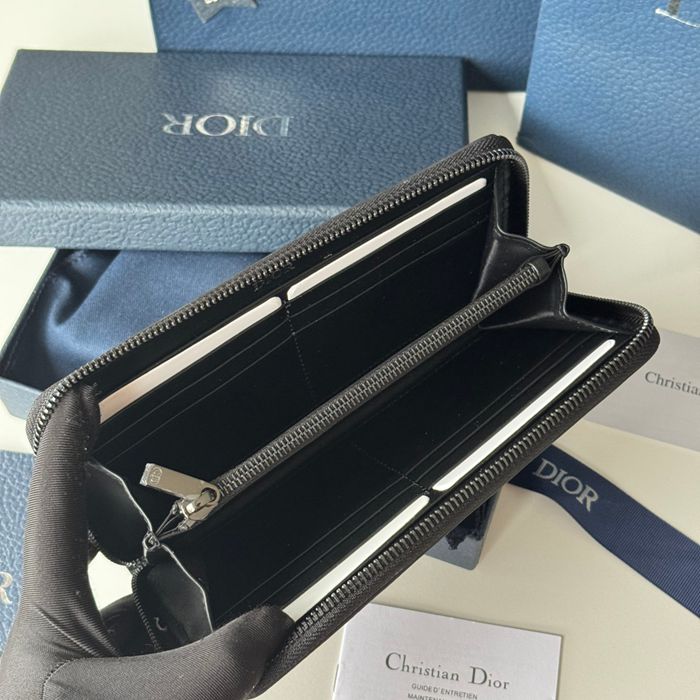 DIOR 2ESBC252YSE 長財布 ジッピー 印花牛皮 サイズ:19.8x11x2.5cm