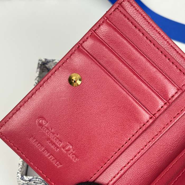 DIOR S6037UBHZ カロ?ダリア 長財布 藤編みラム革 サイズ:11.5x9cm