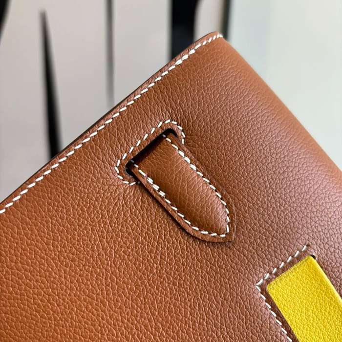 HERMES ケリー デペッシュ 25 クラッチバッグ エバーカラー革 ショルダーストラップ付き サイズ:
