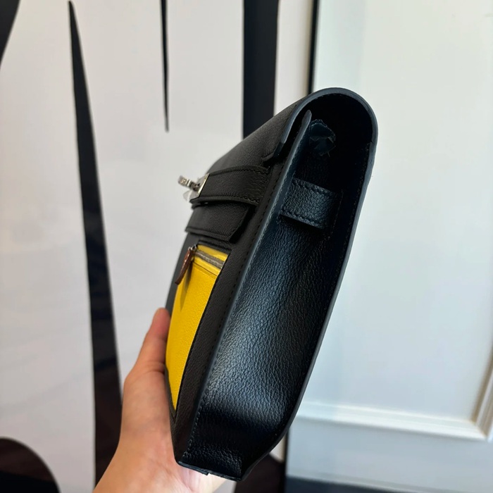 HERMES ケリー デペッシュ 25 クラッチバッグ エバーカラー革 ショルダーストラップ付き サイズ: