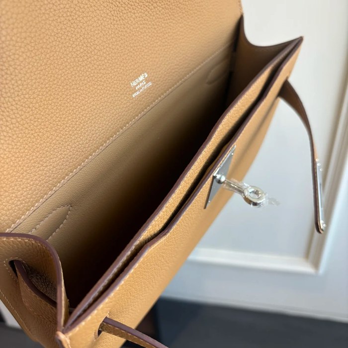 HERMES ケリー デペッシュ 25 クラッチバッグ トゴ革 ショルダーストラップ付き サイズ: