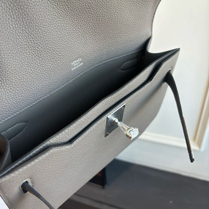 HERMES ケリー デペッシュ 25 クラッチバッグ トゴ革 ショルダーストラップ付き サイズ:
