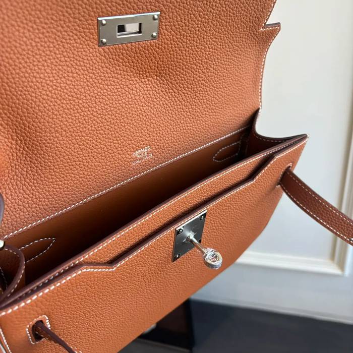 HERMES ケリー デペッシュ 25 クラッチバッグ トゴ革 ショルダーストラップ付き サイズ: